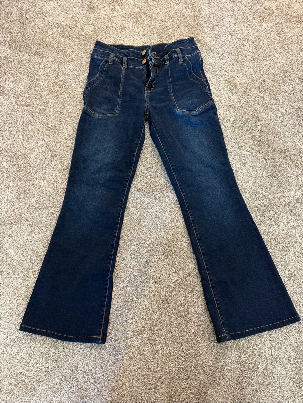 dark wash flare KUT jeans